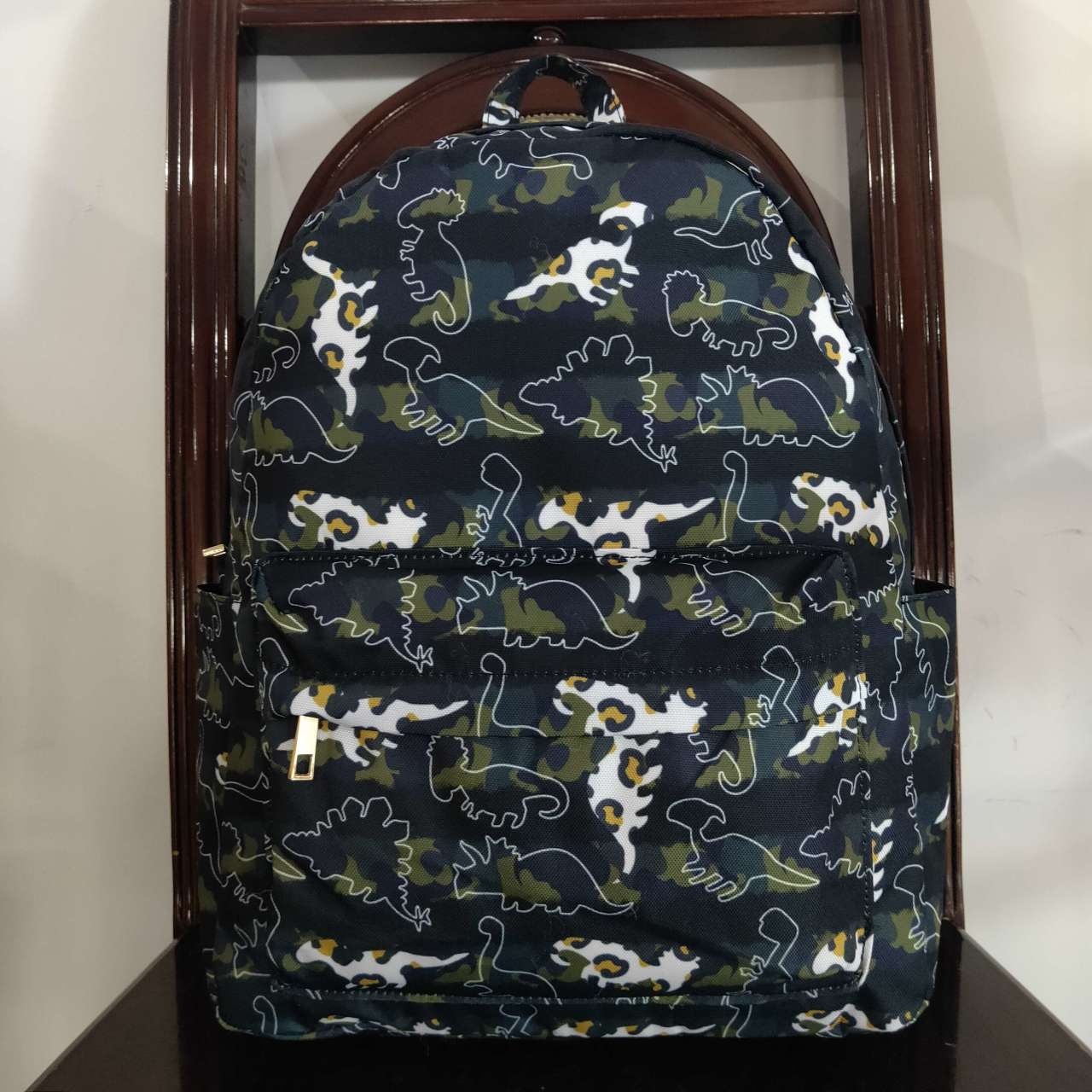 camo dinosaur backpack kids mini bag