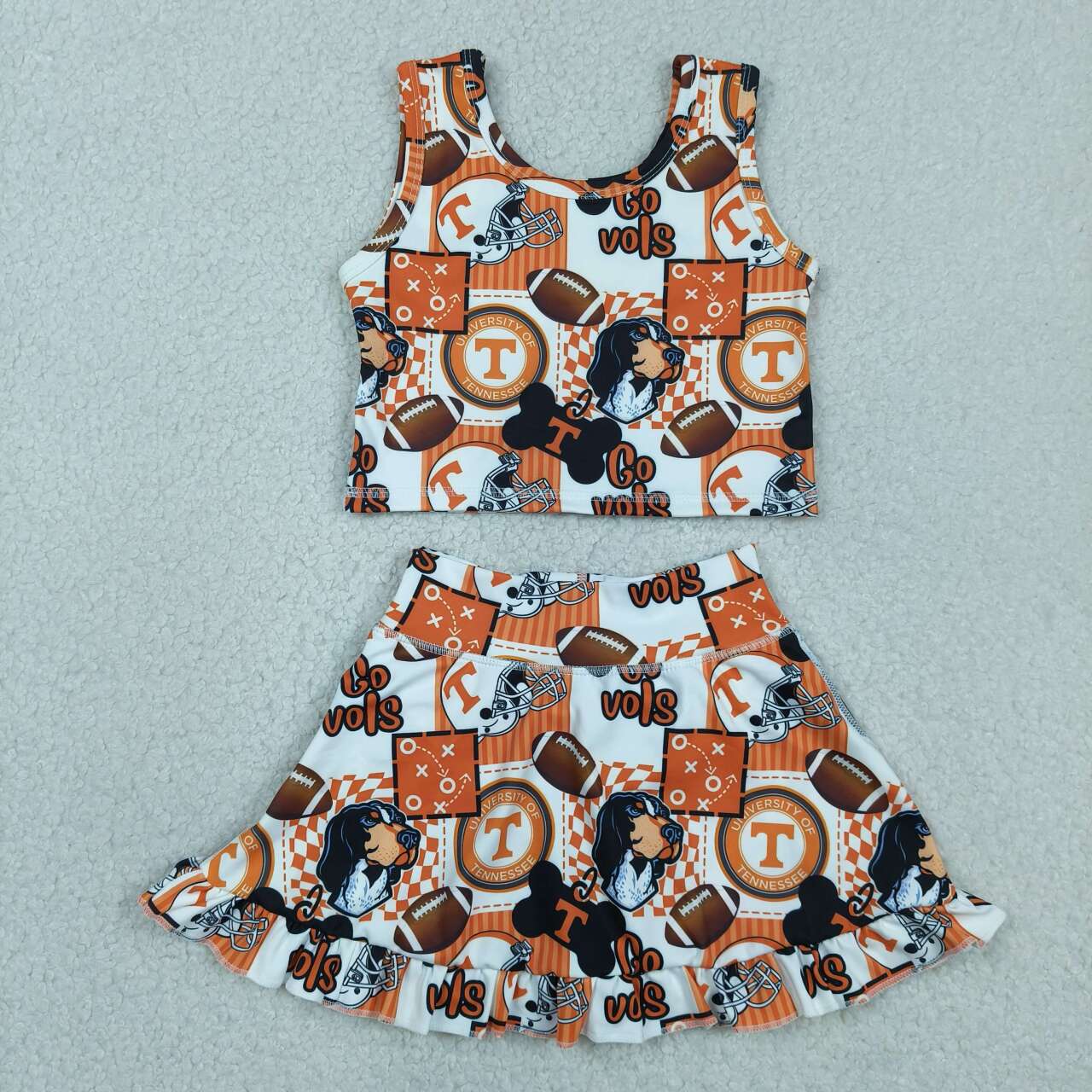 T Team design girls summer active yoga outfit