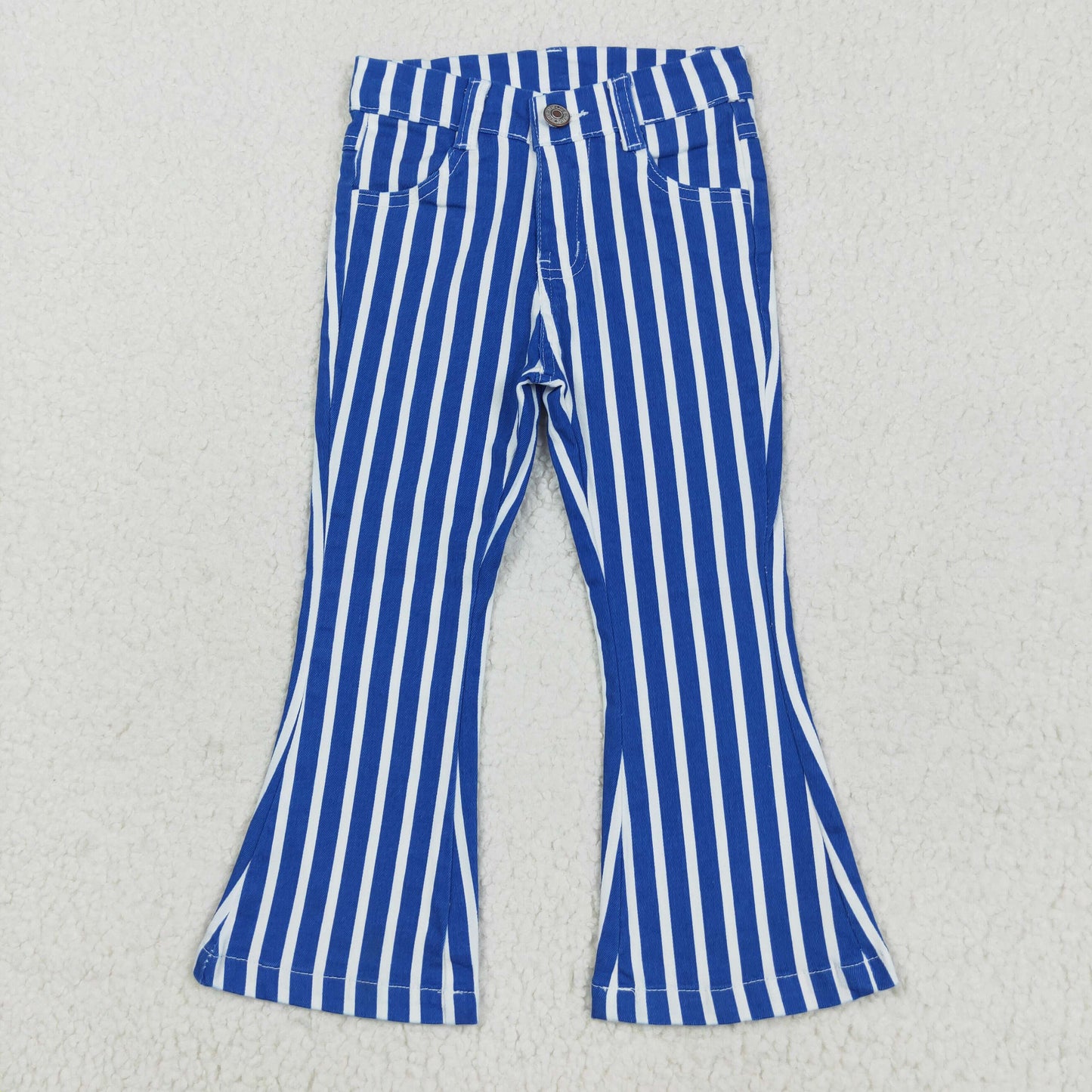 baby girls blue stripes jeans bell bottoms