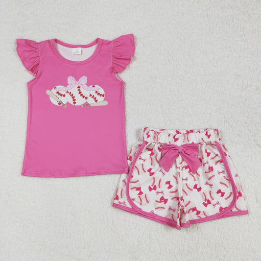 Baby girl baseball game day summer outfit