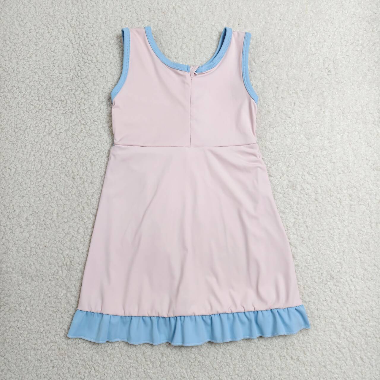 Pink blue color girls summer yoga dress