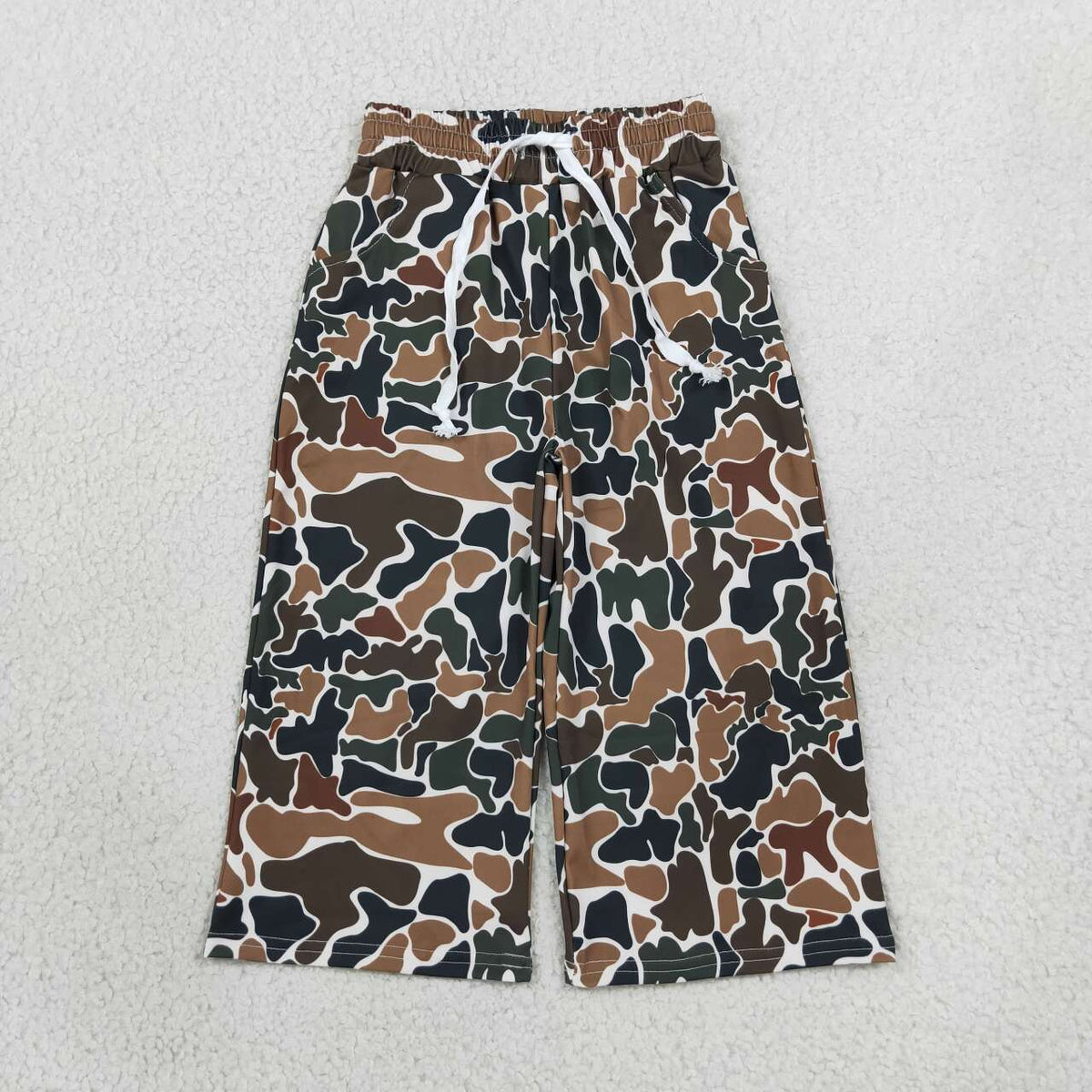 Girls brown camo color yoga pants