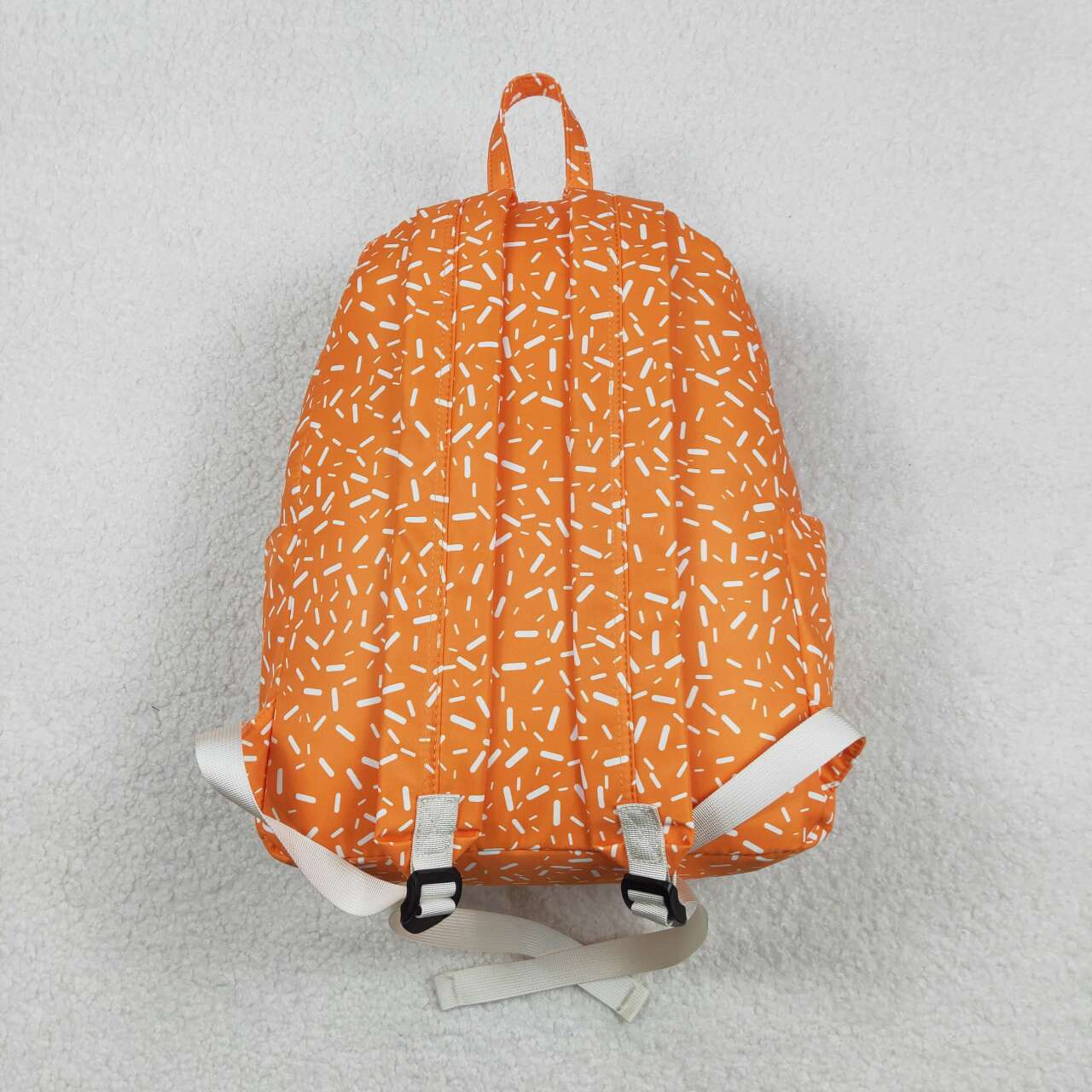 Orange ice cream sprinkle design kids baby backpack