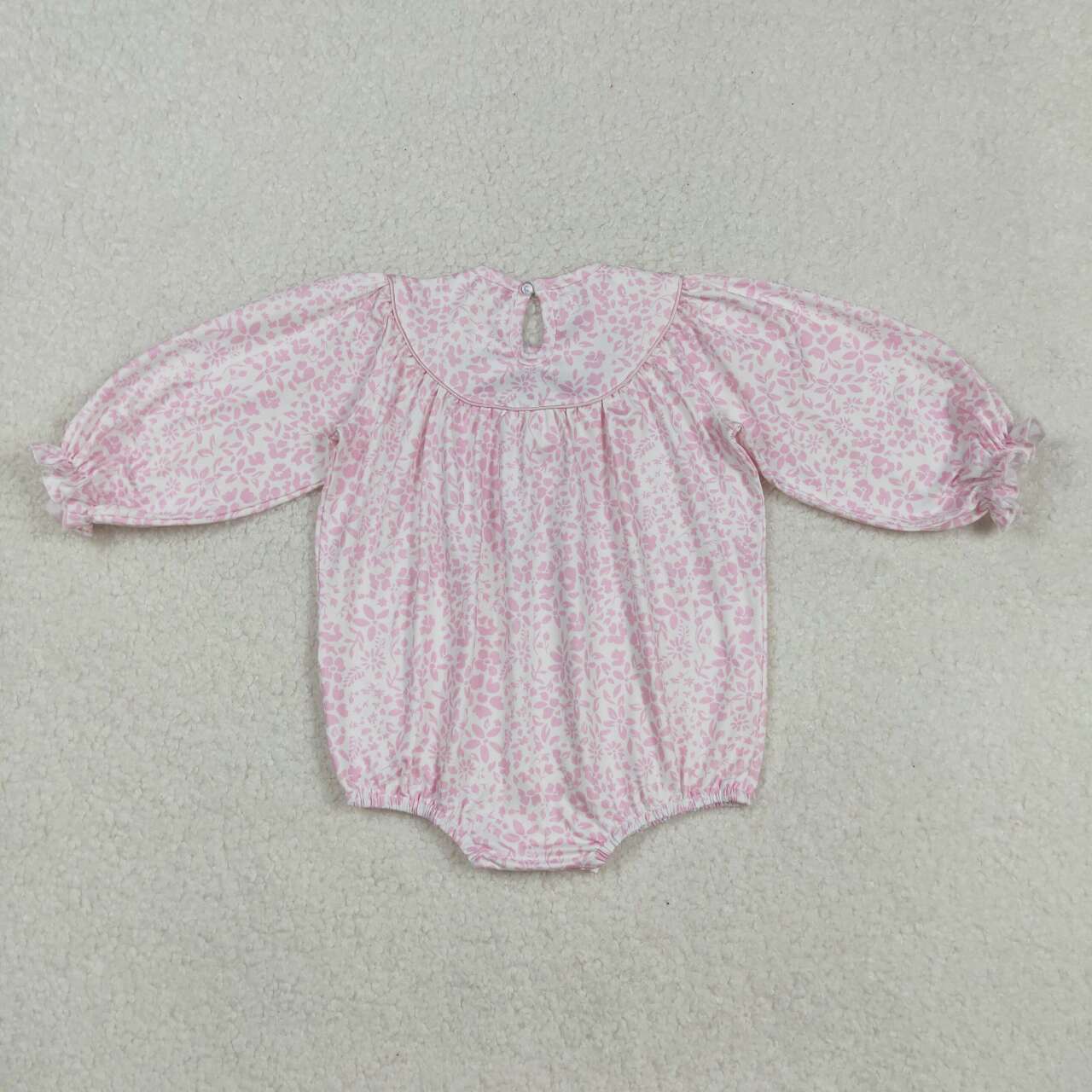 Toddle girls Thanksgiving turkey long sleeve smocked romper