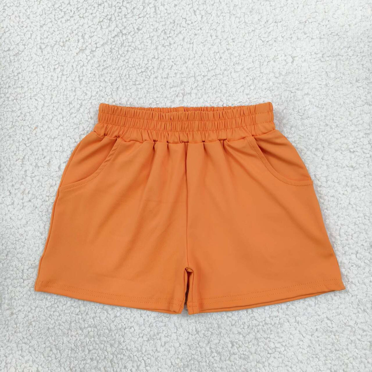 Toddle baby girls orange color summer yoga shorts