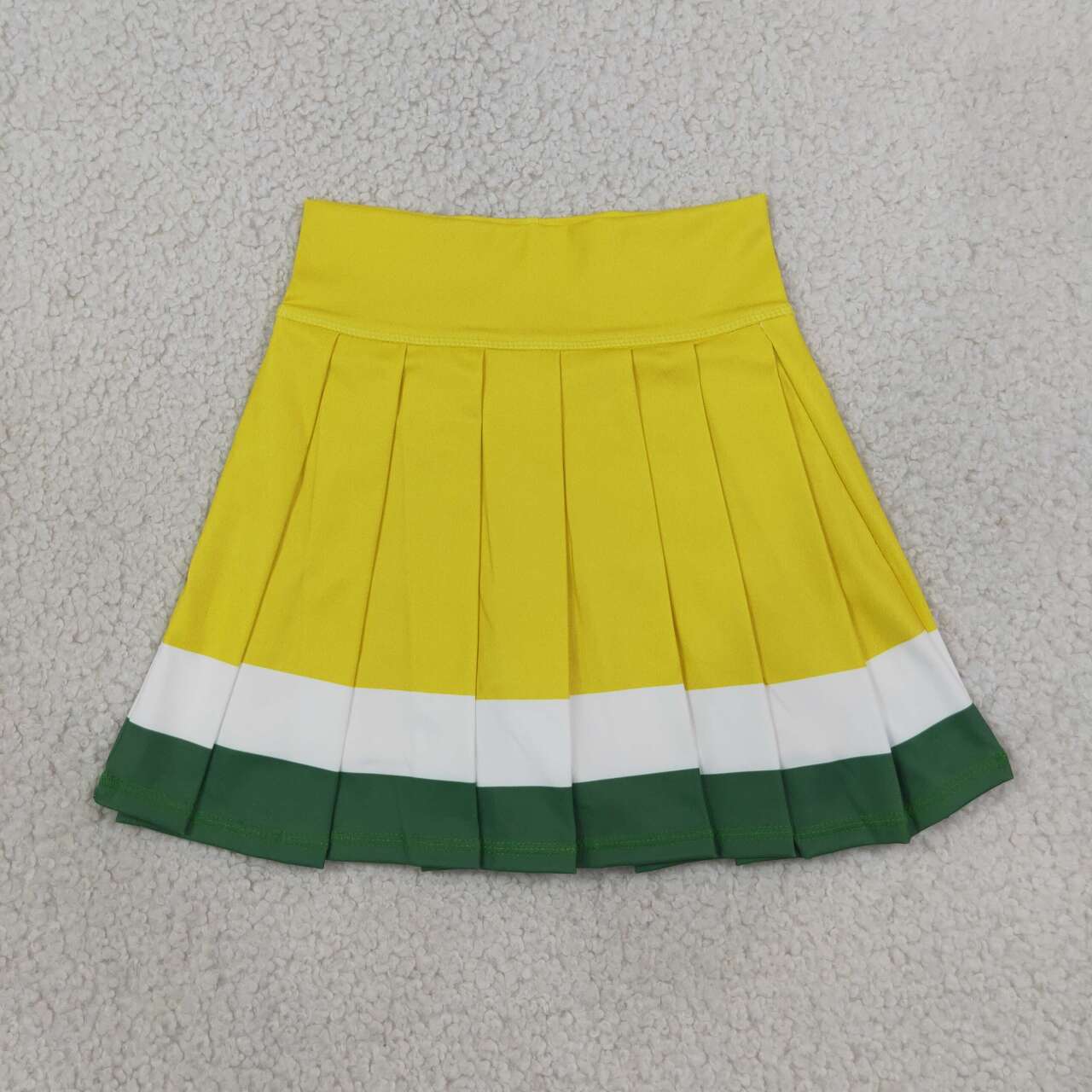 Yellow color girls summer yoga skirts