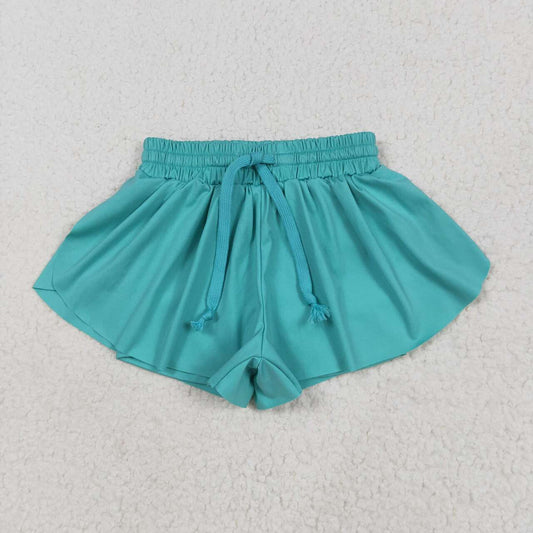Toddle baby girls green yoga skirt shorts