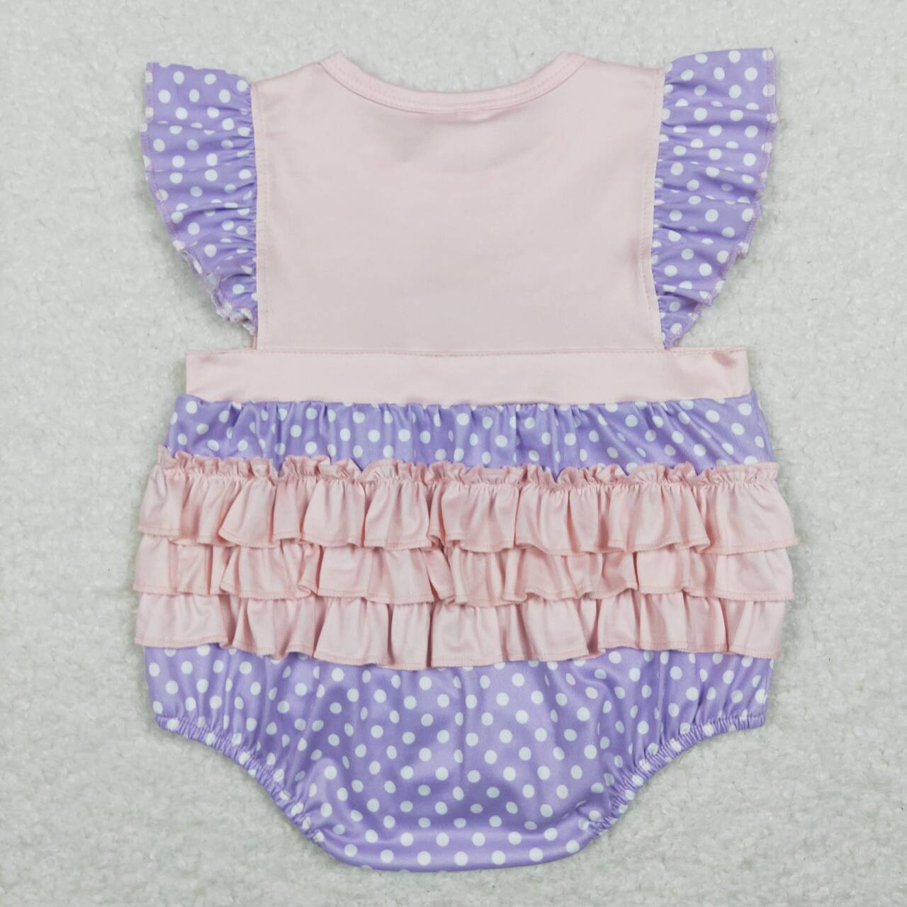 toddle girls bloutique lavender dots romper