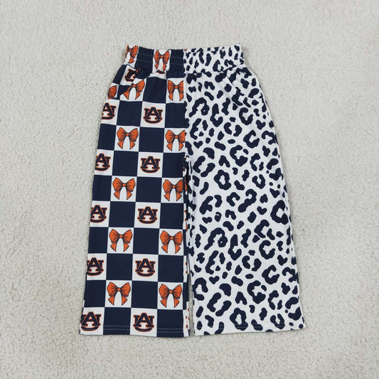 Girls auburn camo color milk silk pants