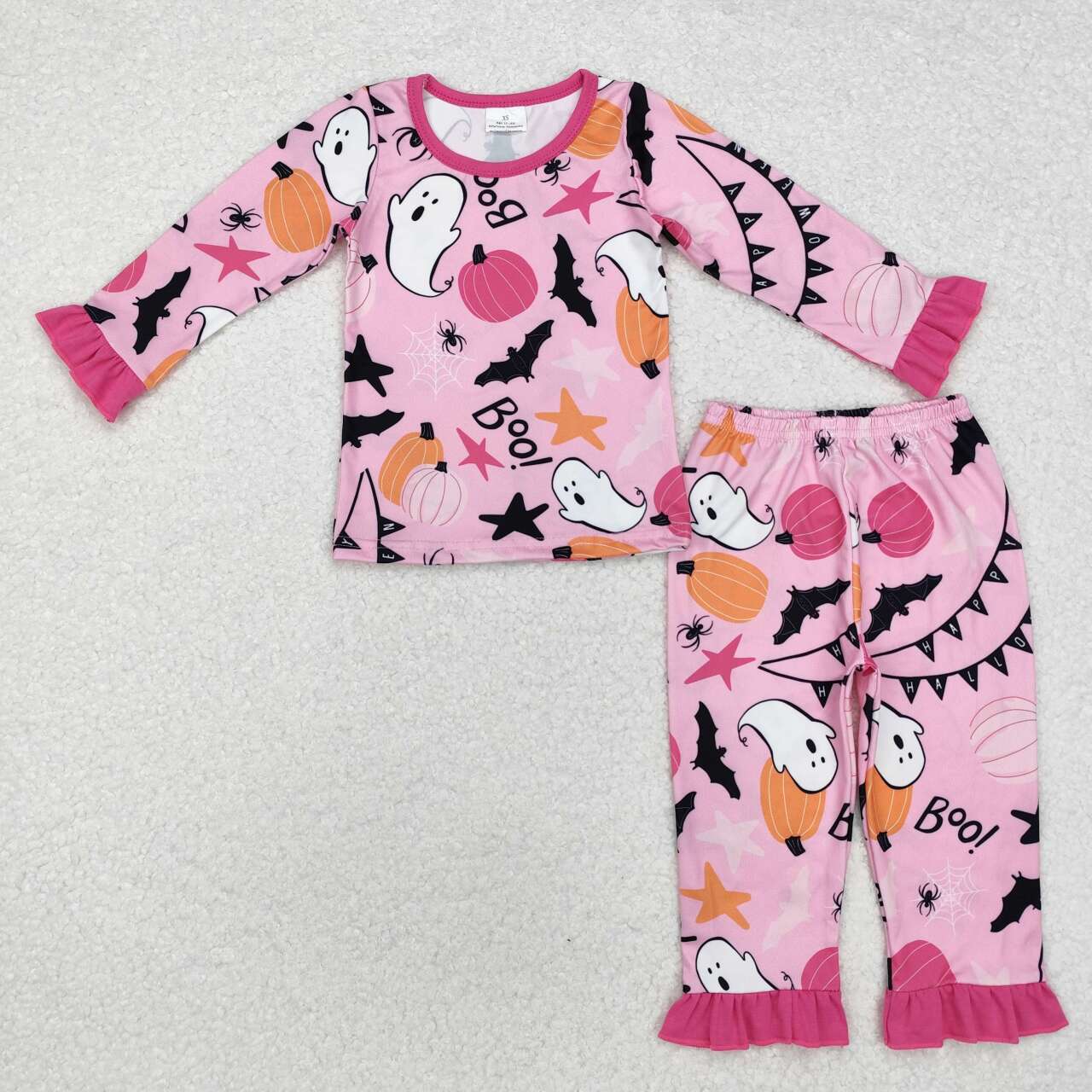 Toddle Girls Halloween pumpkin boo ghost pajama set