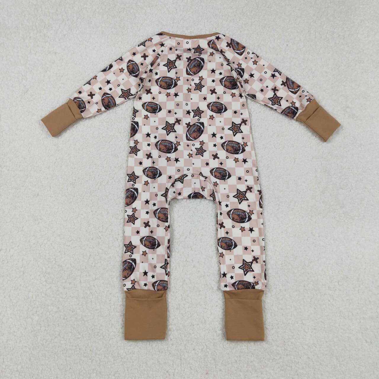 Toddle baby boy football design long sleeve romper