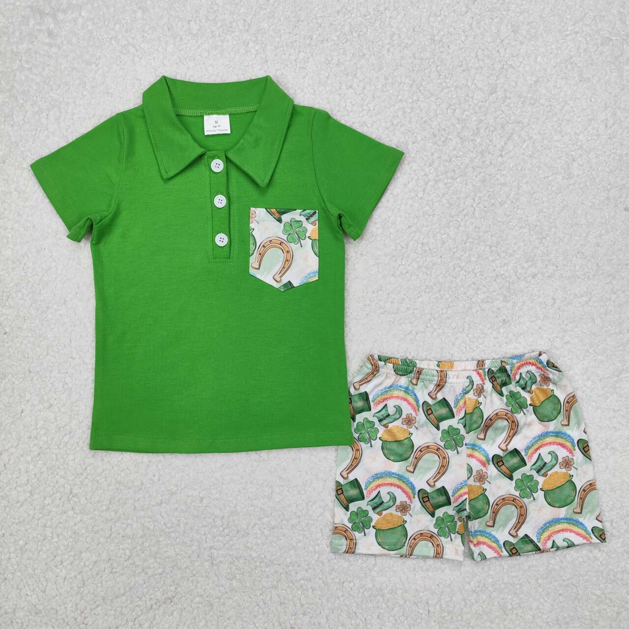 Baby boy Saint Patrick's Day summer outfit