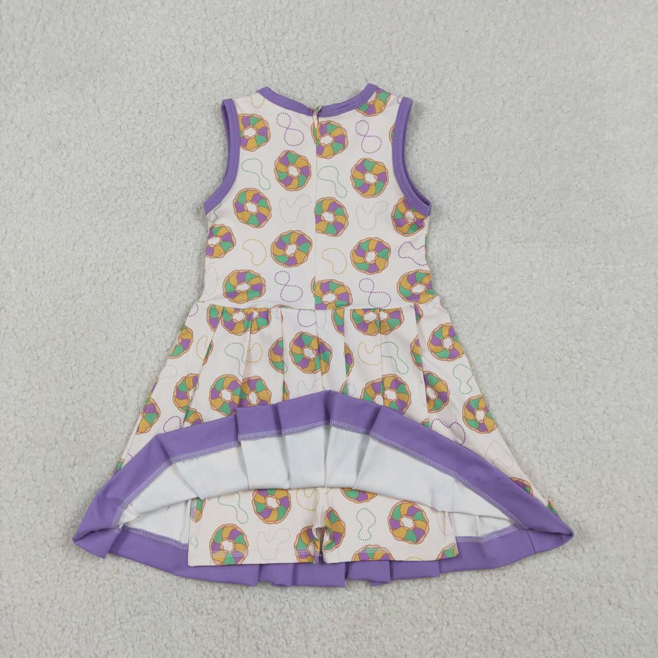 Mardi Gras design girls yoga dress