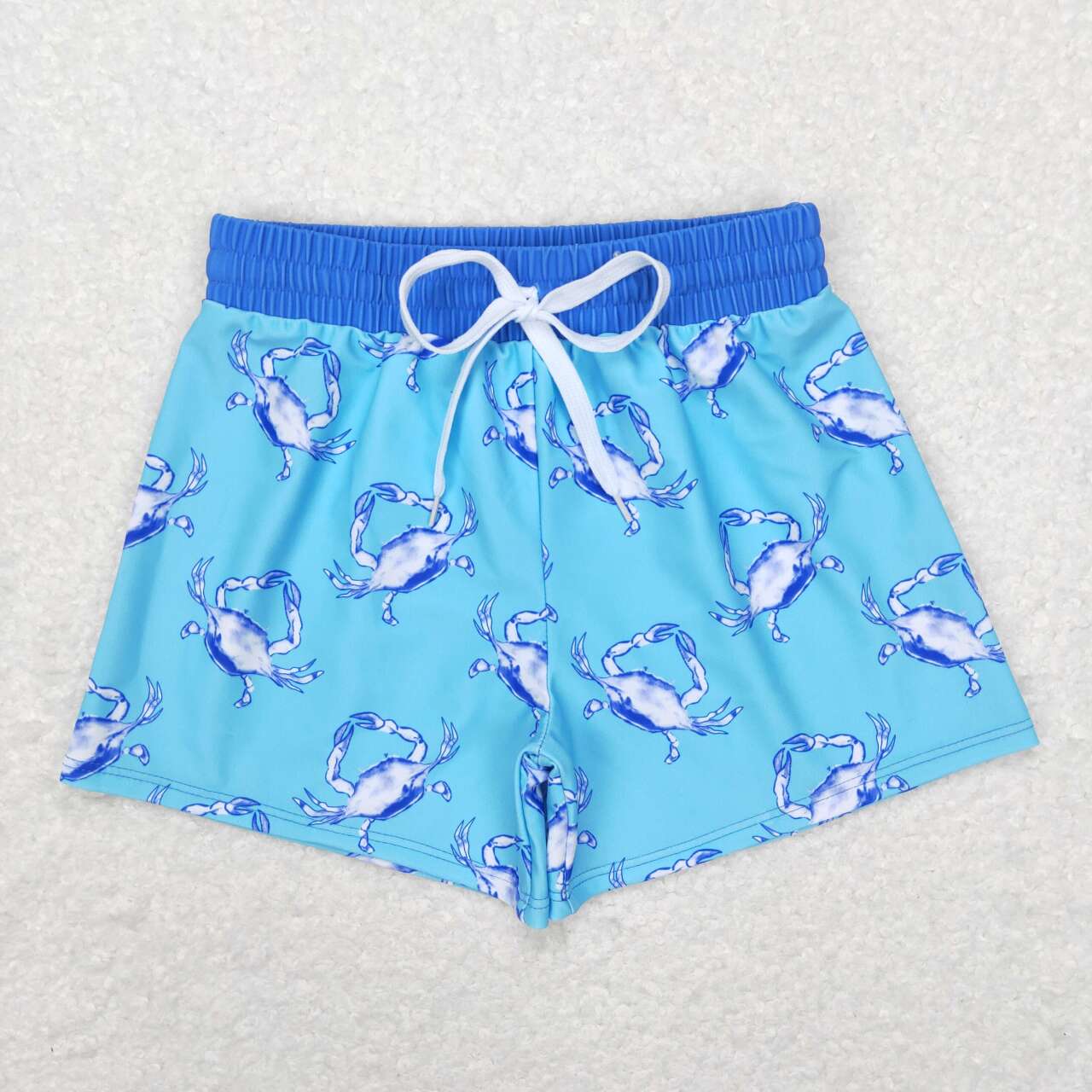 USA SHOP Boys blue crab summer swim trunks