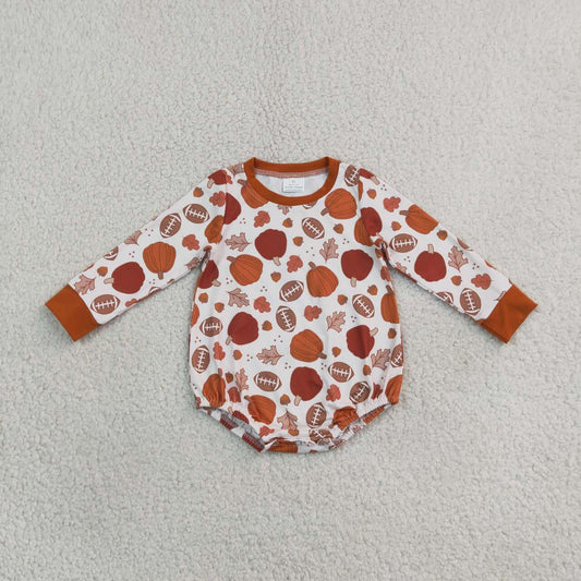 Toddle baby long sleeve fall pumpkin romper