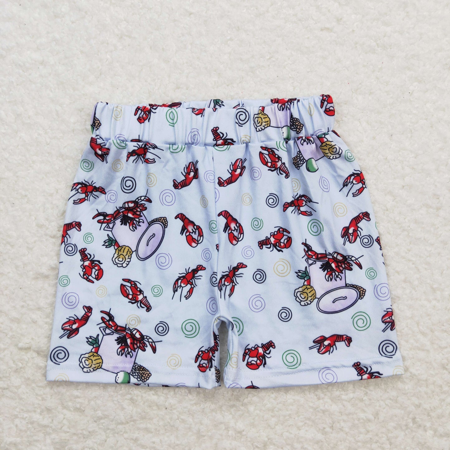 baby boy lobster corn summer shorts