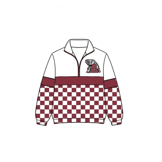 Kids custom team print long sleeve pullover top