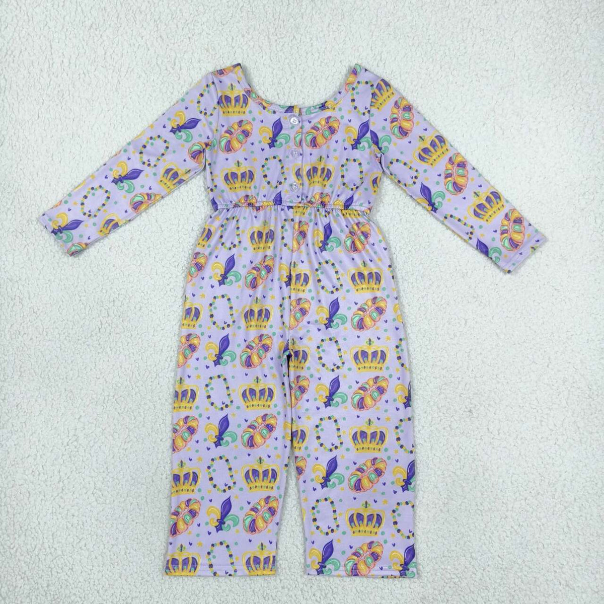Toddle girls Mardi Gras jumpsuit