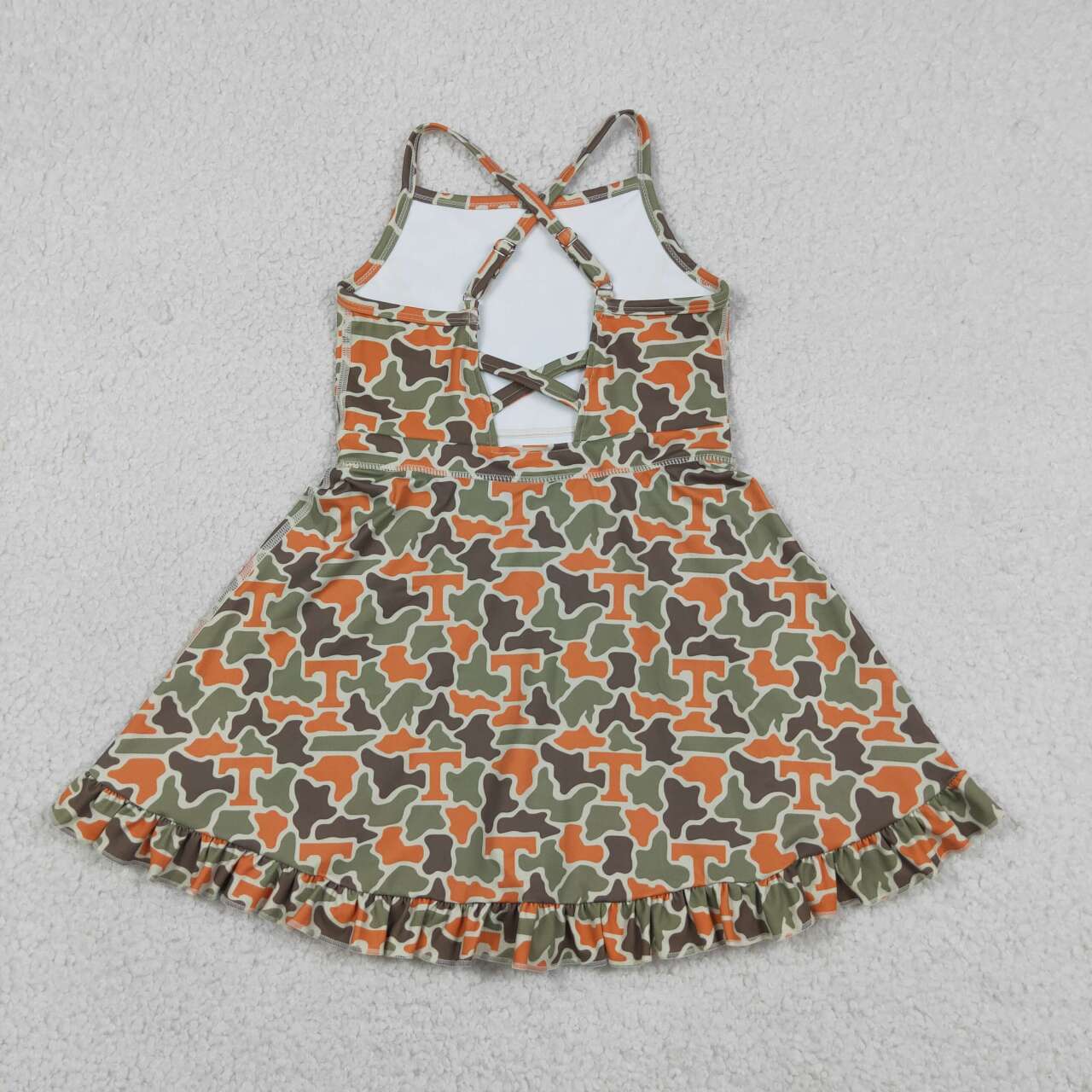 Tennessee Team camo design girls summer active yoga dress