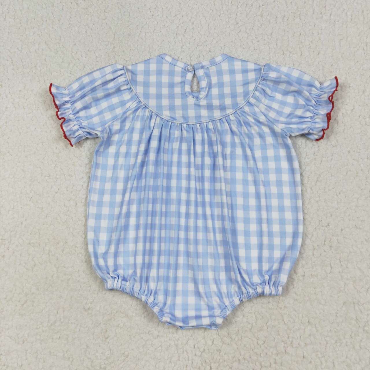 Farm animal toddle girls smocked romper