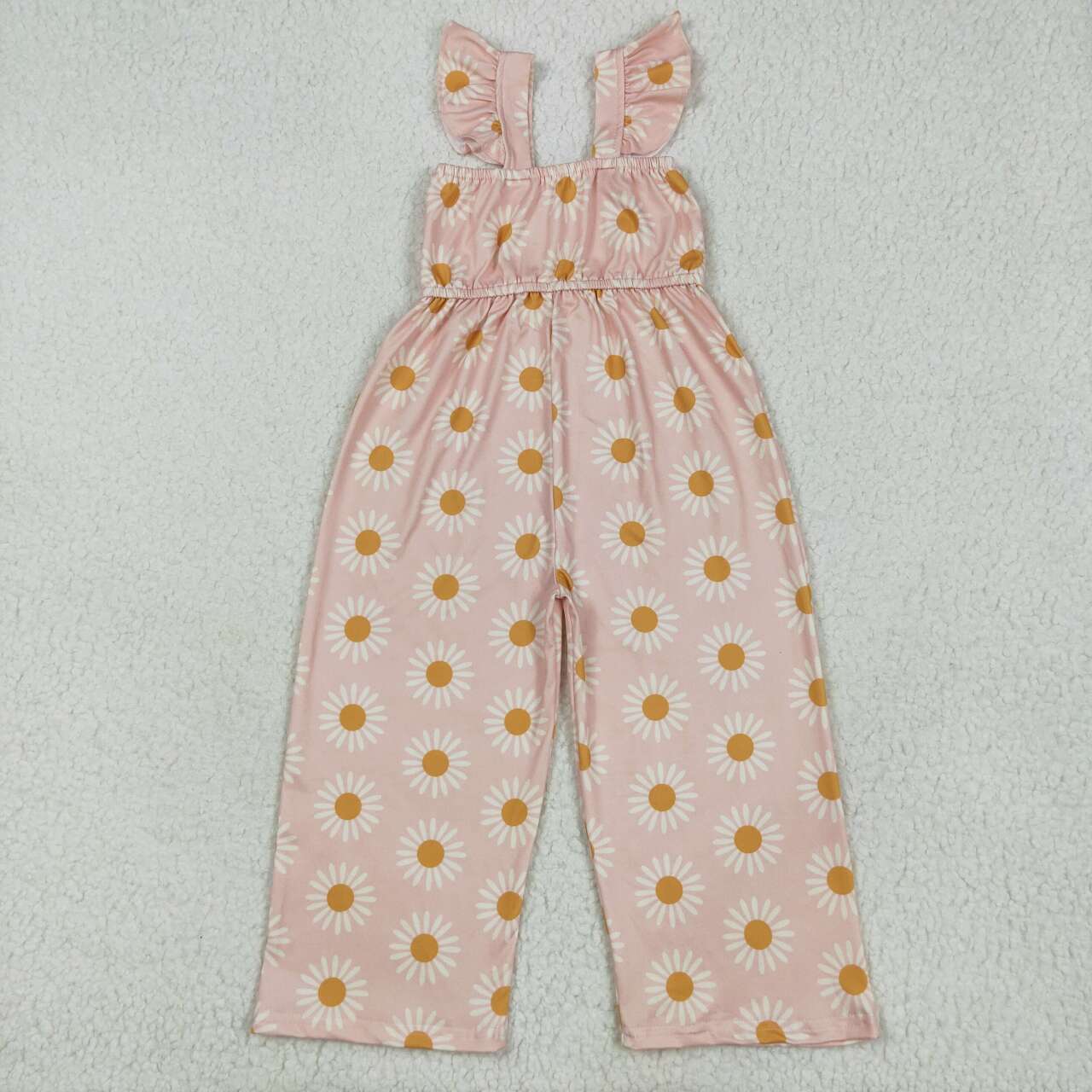 Toddle girls floral print jumpsuit