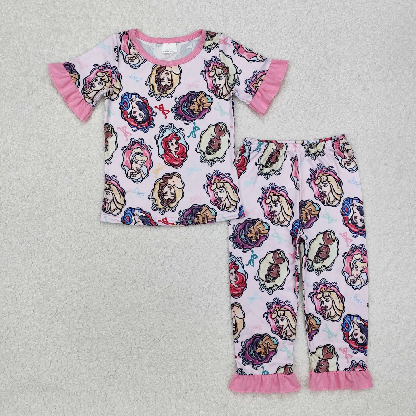 baby girls princess matching pants outfit