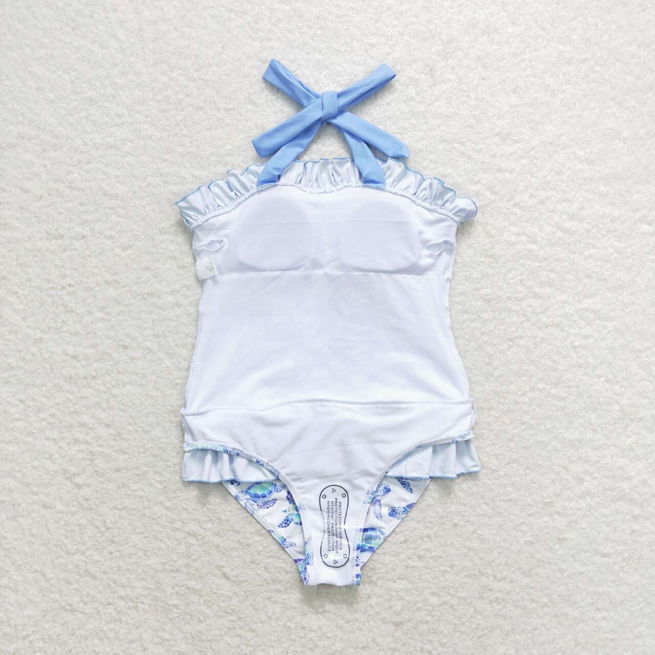 baby girls sea turtle two pieces bathing suit