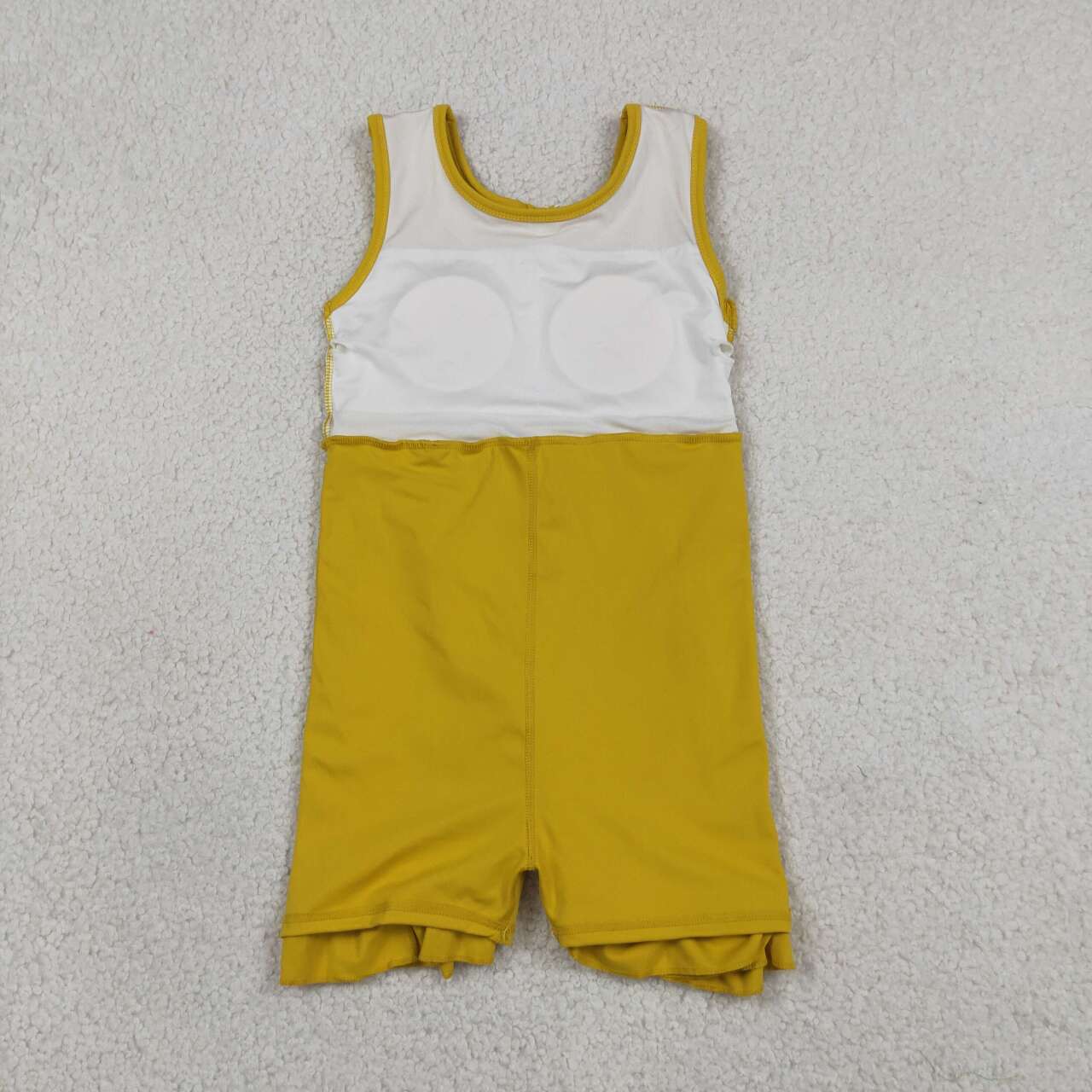 Yellow color baby girls yoga dress