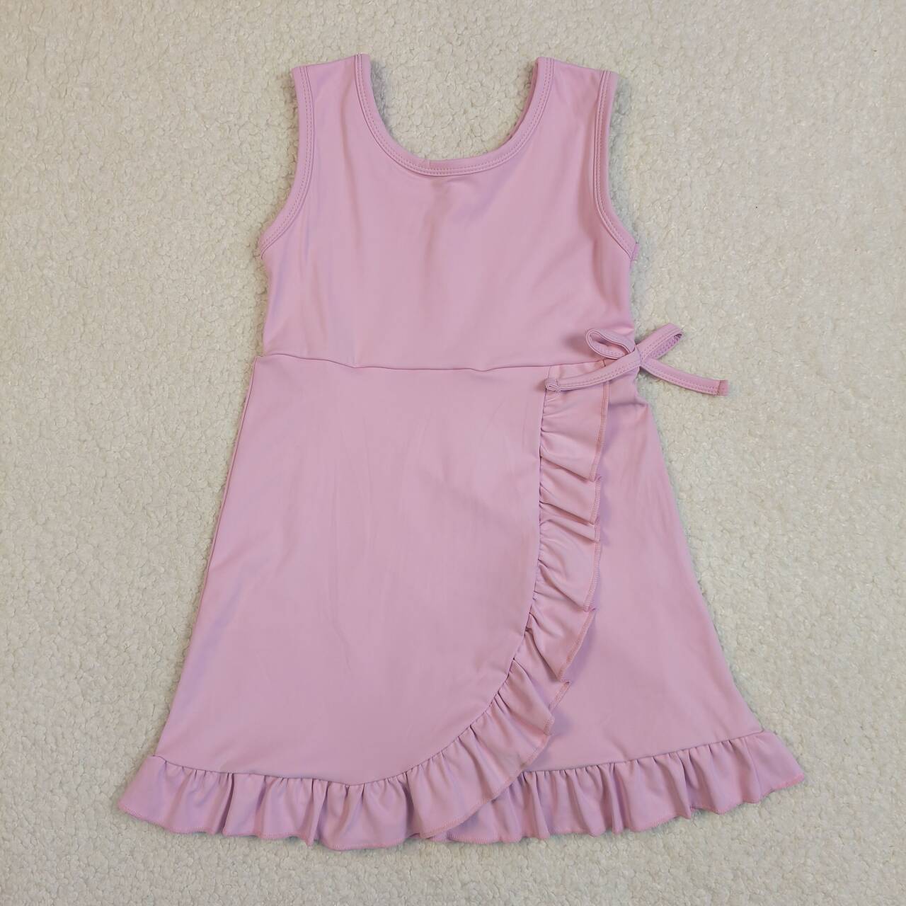 Light pink color baby girls yoga dress