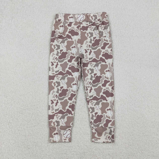 Baby boy baseball camo leggings pants
