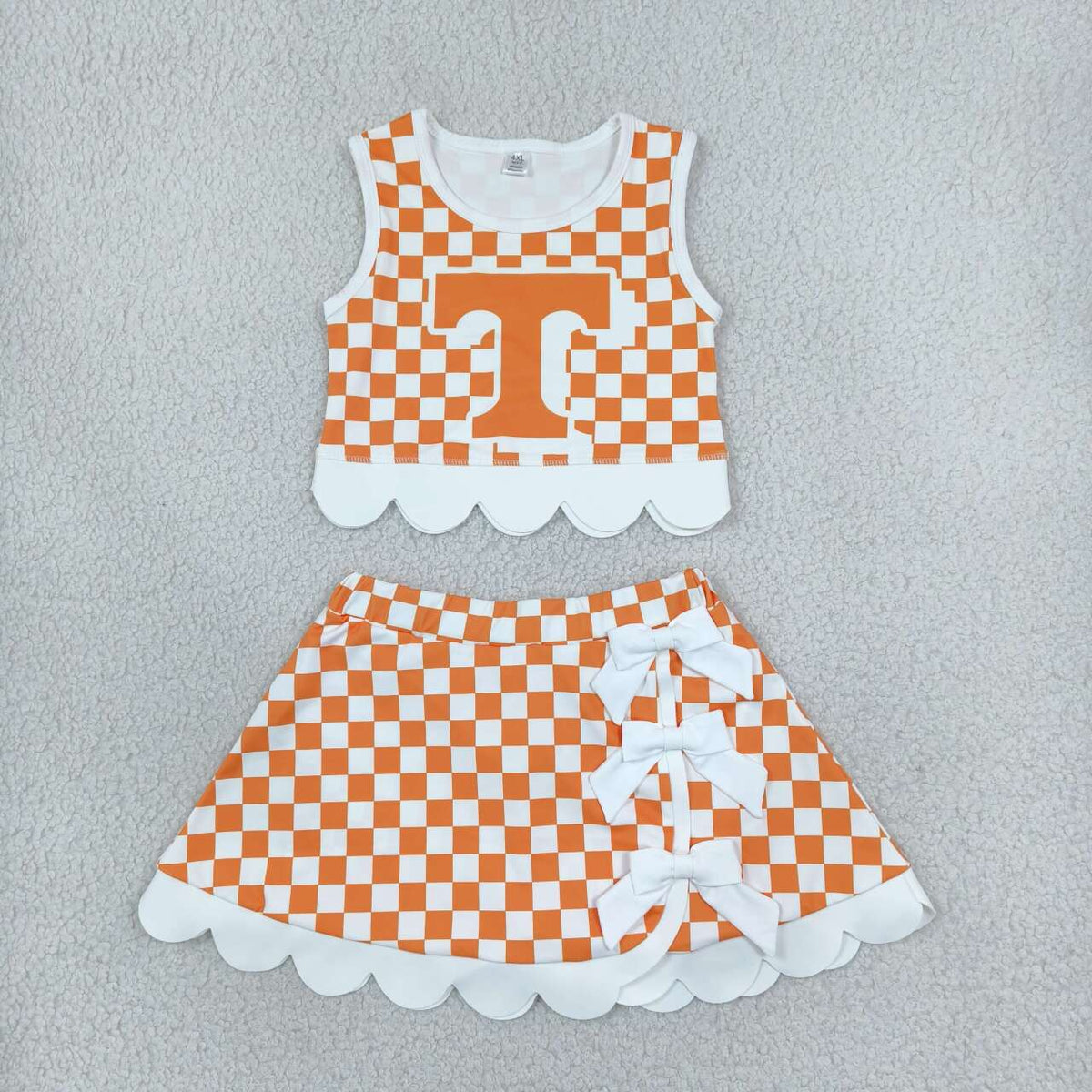baby girls Tennessee sleeveless yoga top matching skorts yoga clothing set