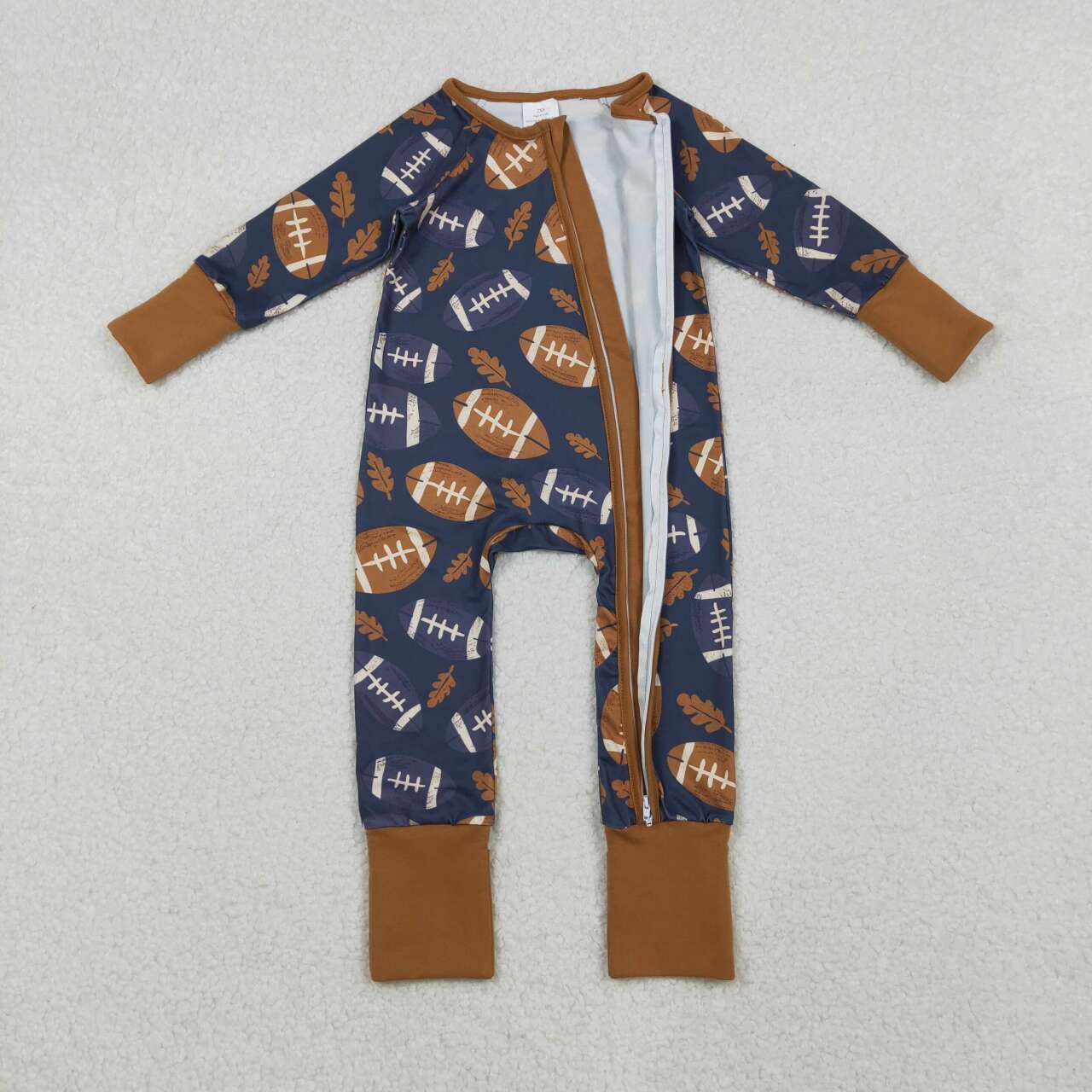 Toddle baby football design long sleeve romper