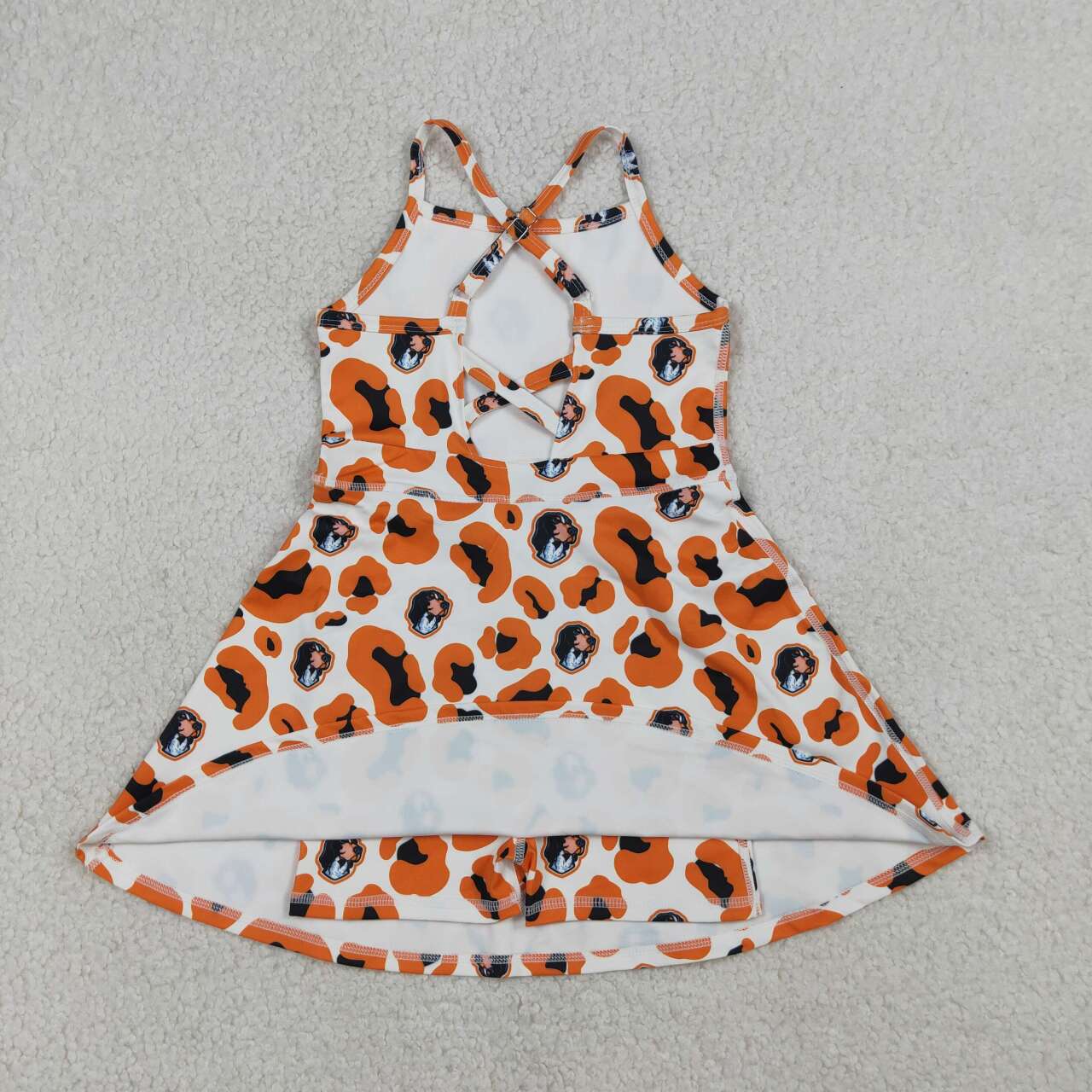 TN Vols Team camo design girls summer active yoga dress