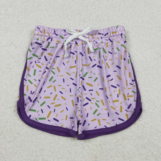 Toddle baby Mardi Gras spinkle summer shorts