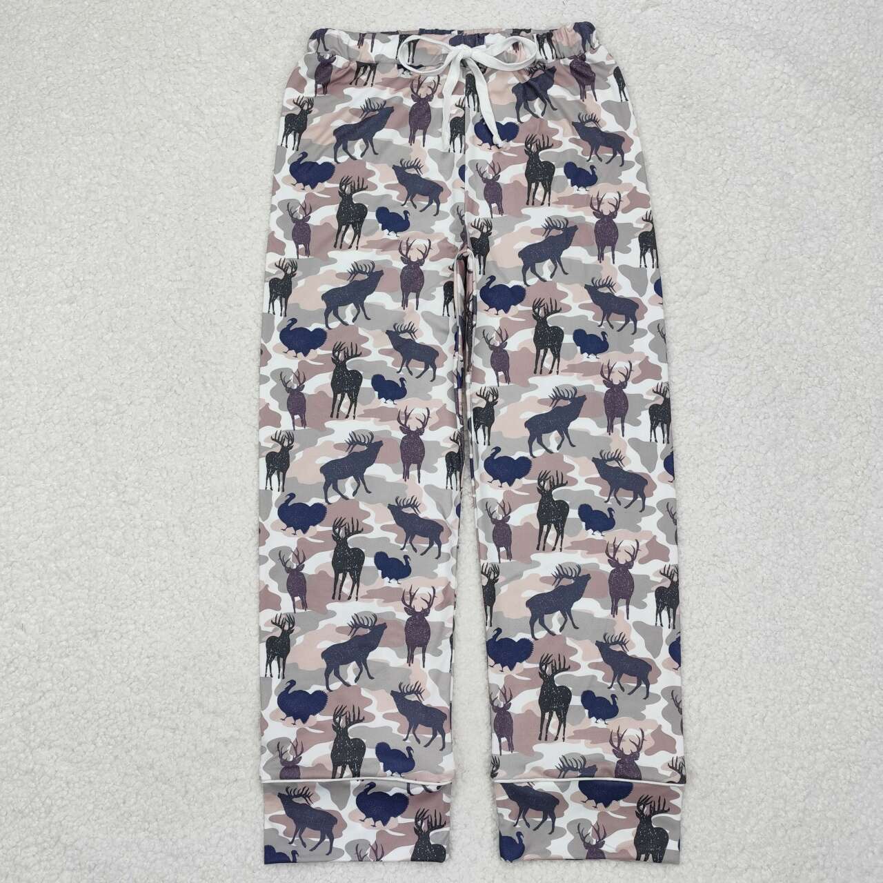 Adult women reindeer turkey camo pants