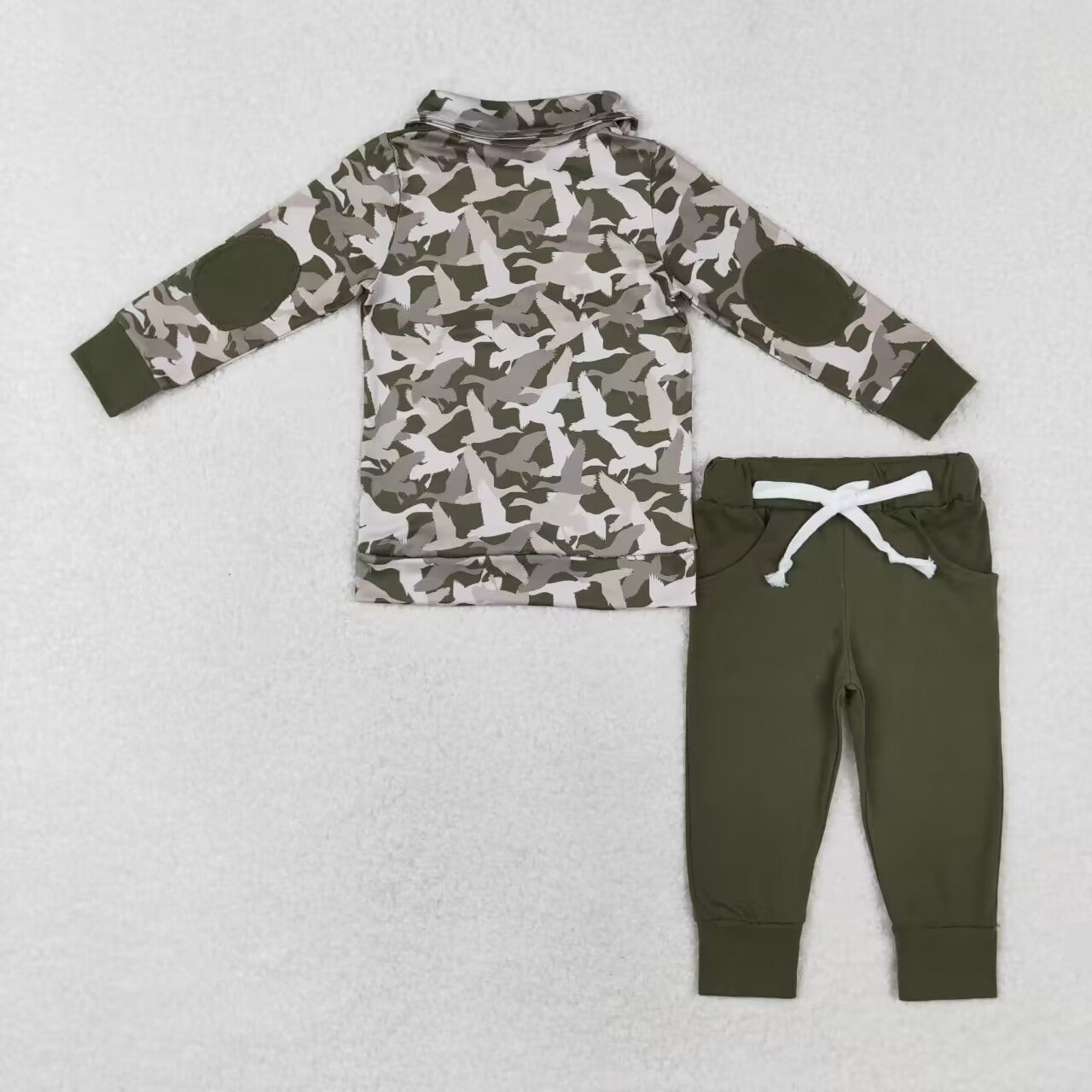 hot sale baby boy long sleeve fall winter mallard duck camo clothes set