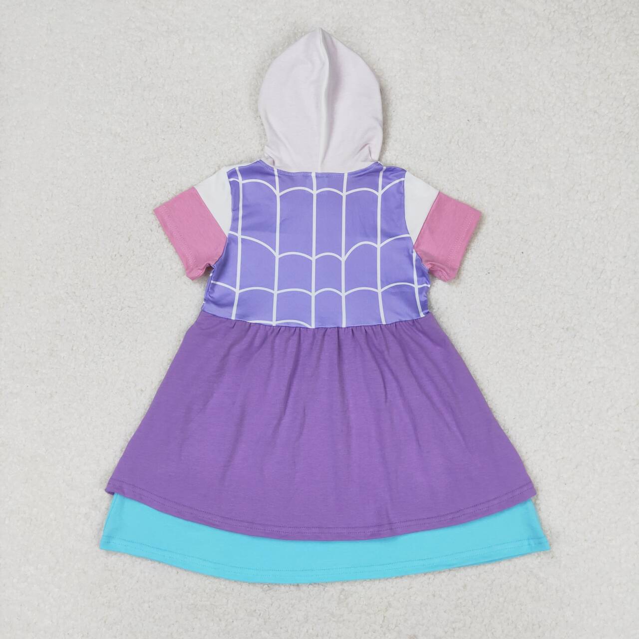 girls wholesale cartoon hoodie dress