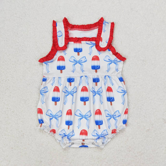 toddle baby girls popsicle button romper