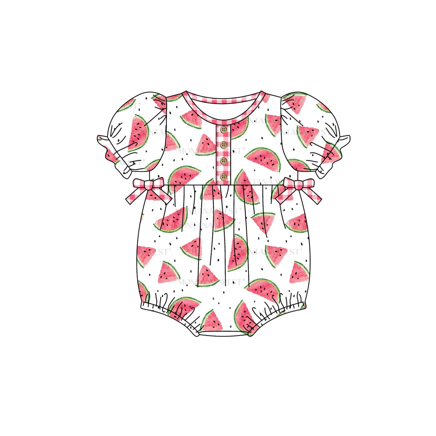 toddle baby watermelon romper