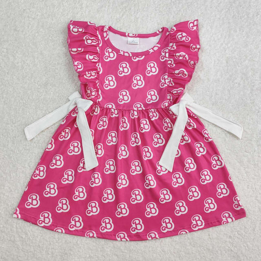 Toddle baby girl pink doll summer dress