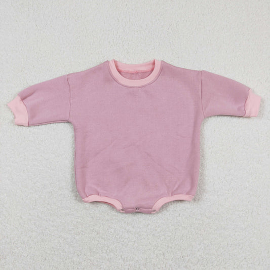 toddle baby girls pink long sleeve romper