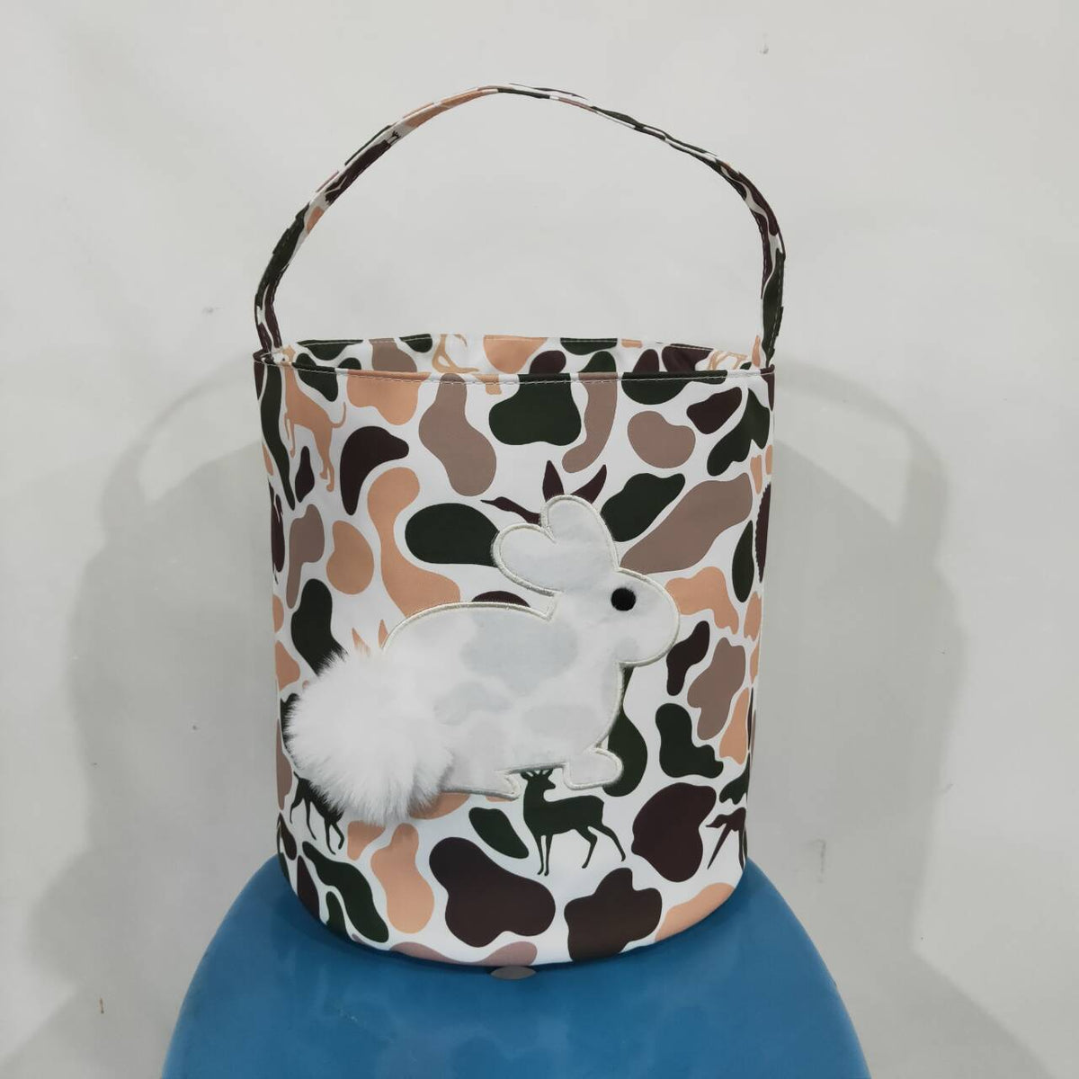 toddle baby Easter camo deer bunny basket bag