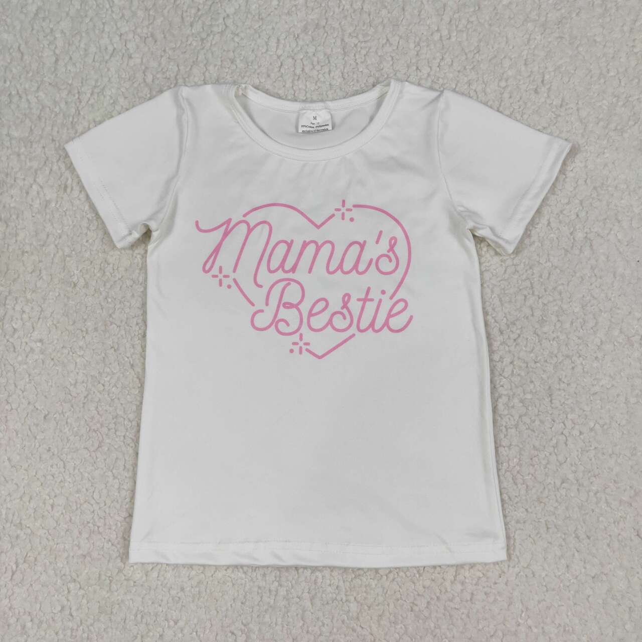 Mamas bestie girls short sleeve top