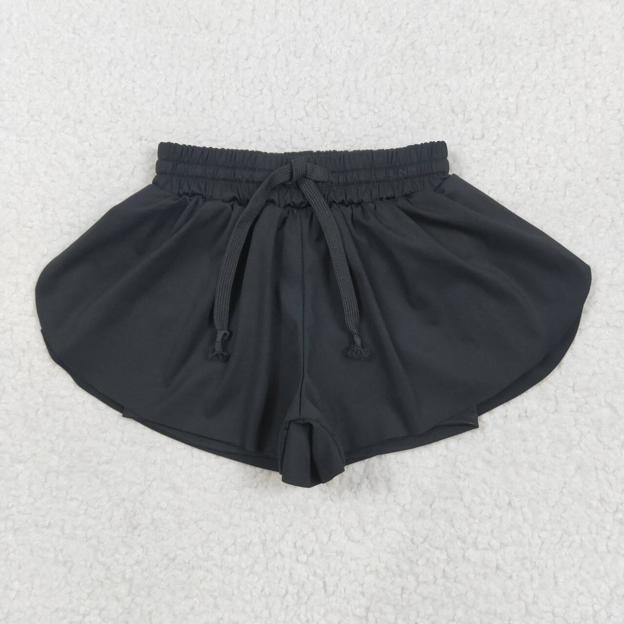 Toddle baby girls black yoga skirt shorts