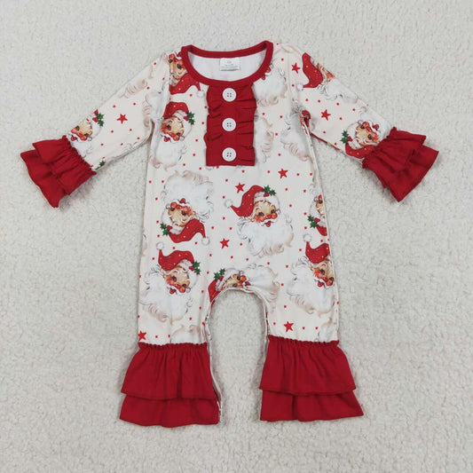 Toddle baby girls Christmas Santa Claus romper