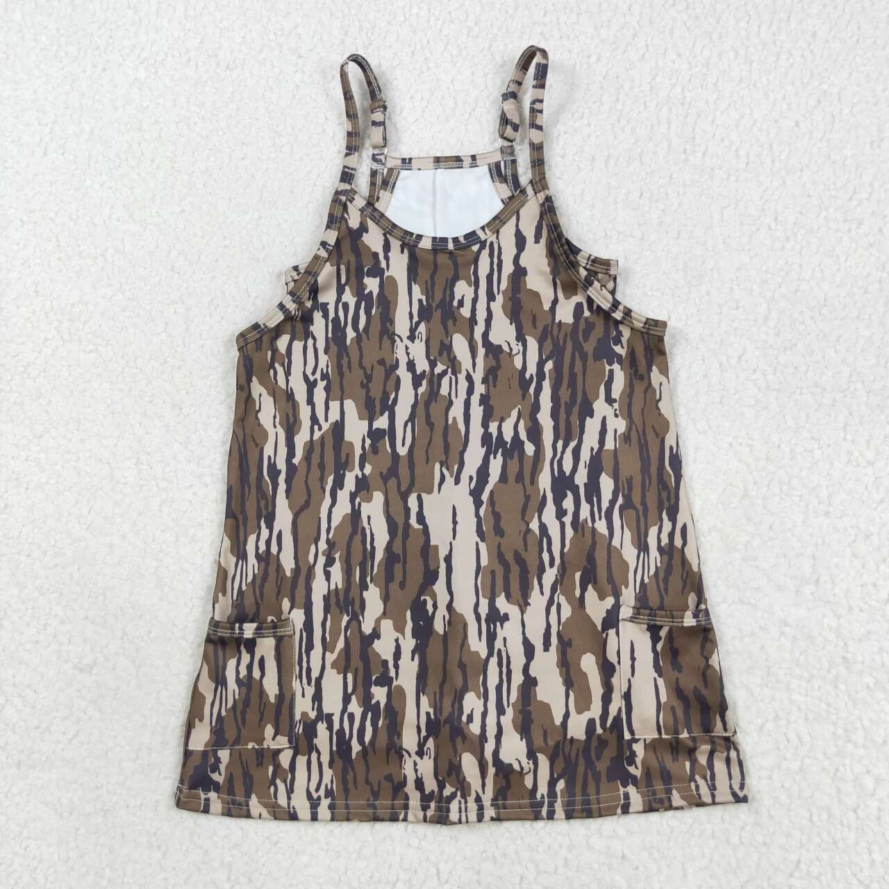 Baby girls bottomland camouflage active wear athletic summer yoga skort dress