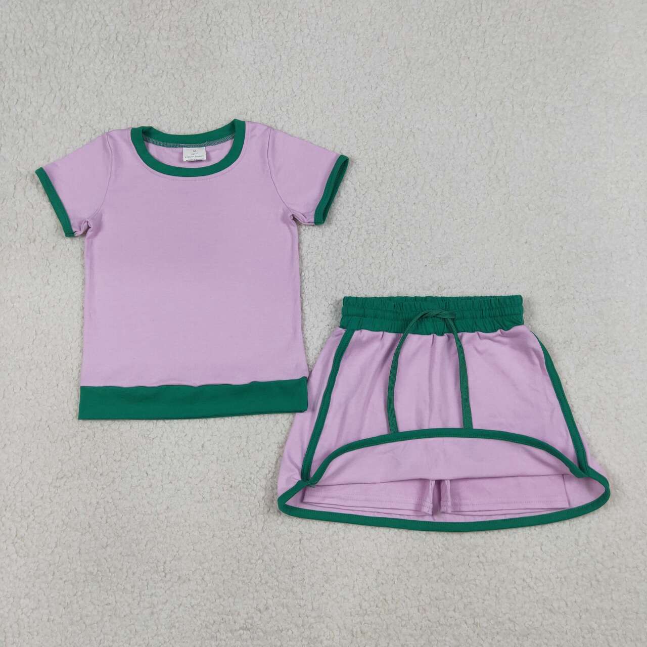 Pink color girls summer yoga outfit