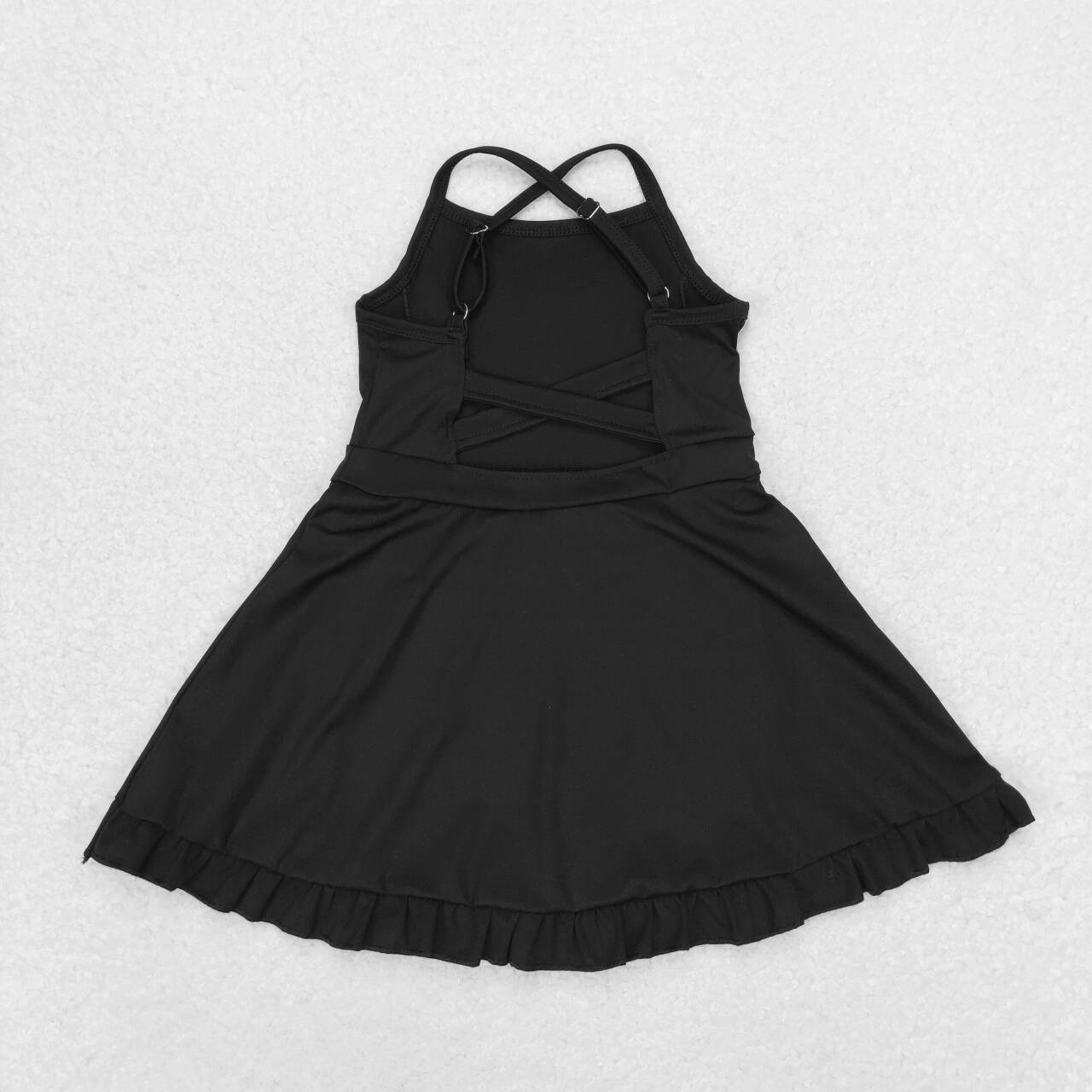 baby girls one piece black athletic dress