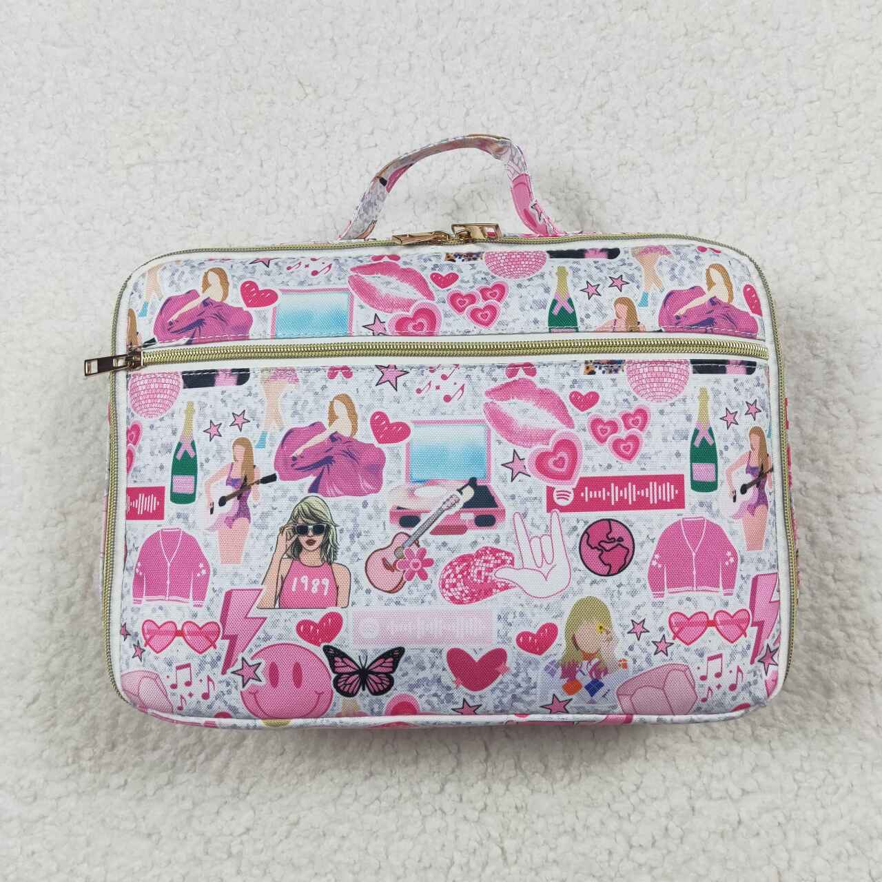 wholesale toddle baby singer print lunch bag