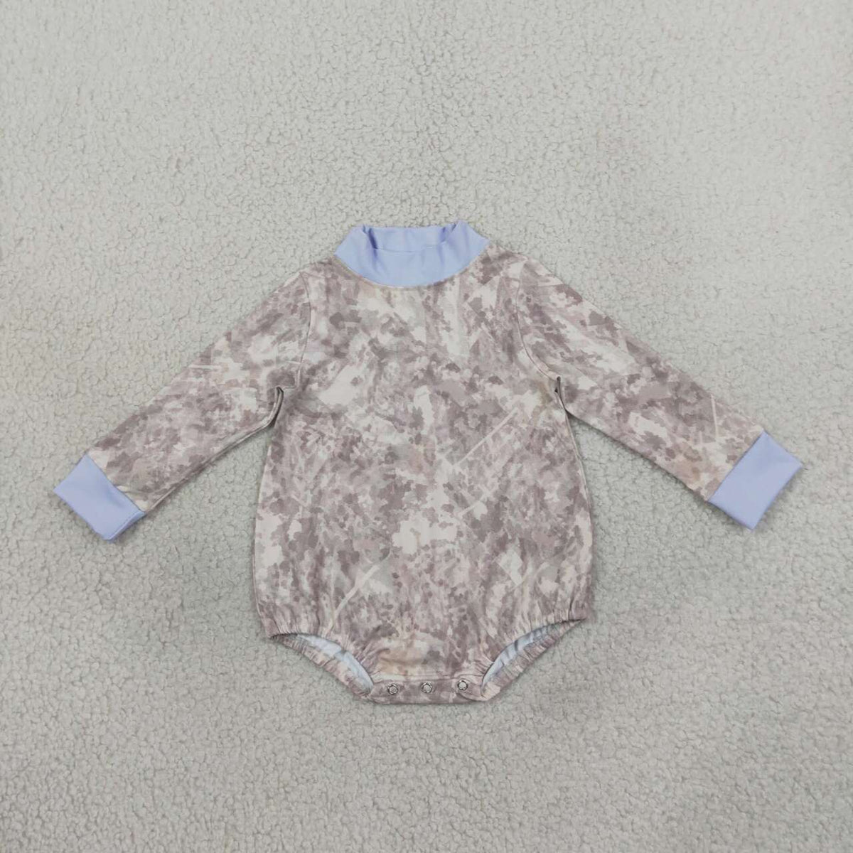 Camouflage print toddle baby boy long sleeve yoga romper
